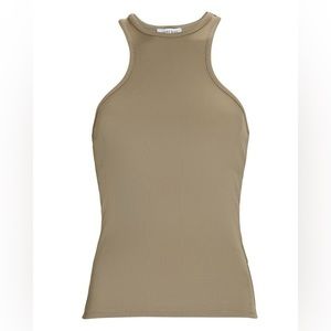 Anine Bing Morgan rib knit tank top olive/army pics of item coming soon!